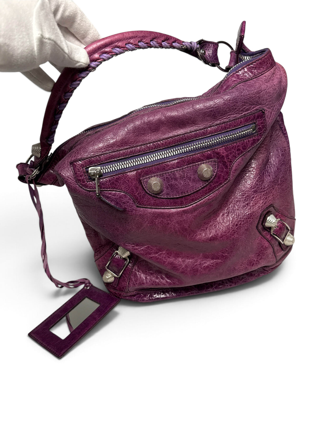 Balenciaga Day Hobo Bag Purple Giant 21