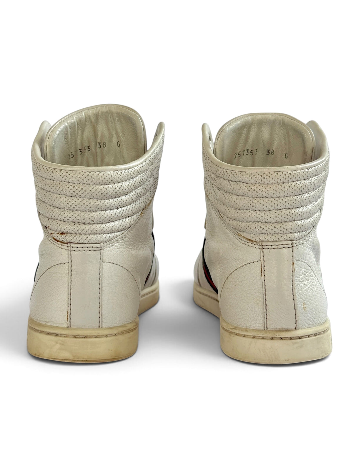 Gucci Retro High-Top Sneakers White (38)
