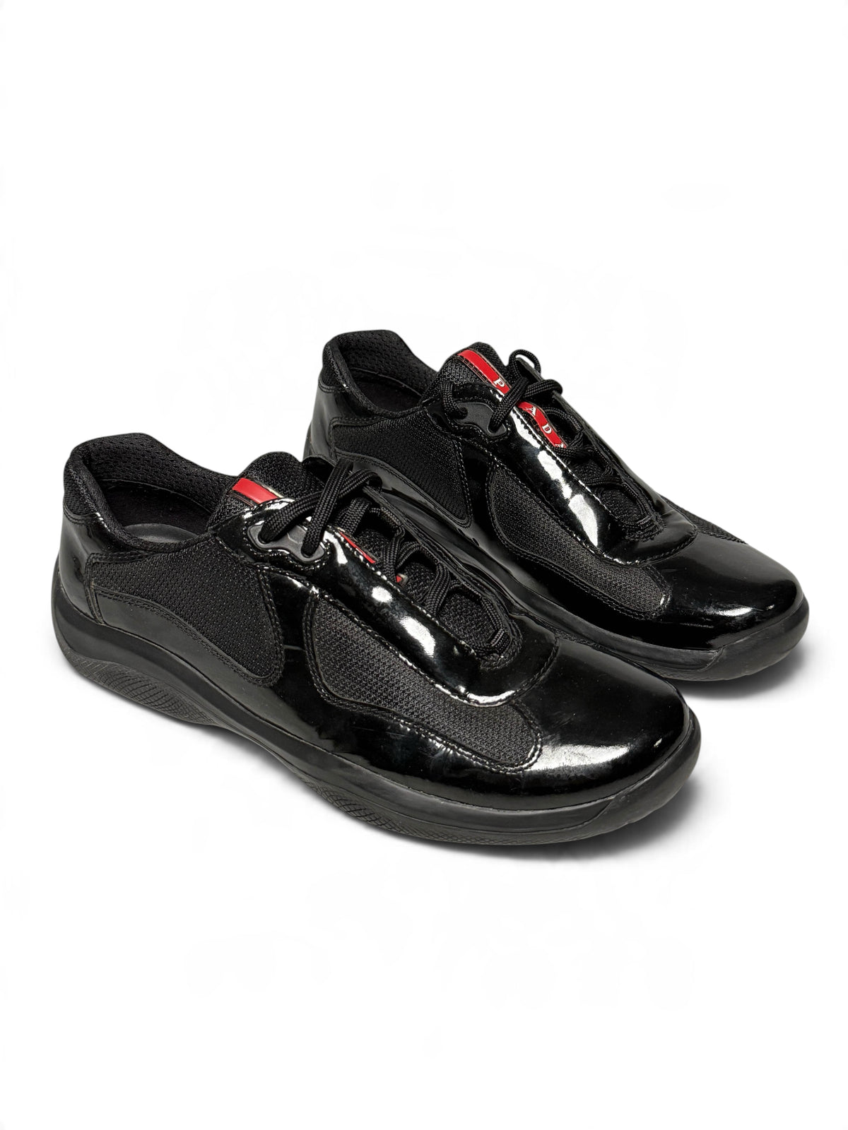 Prada Vintage America's Cup Black Patent Leather