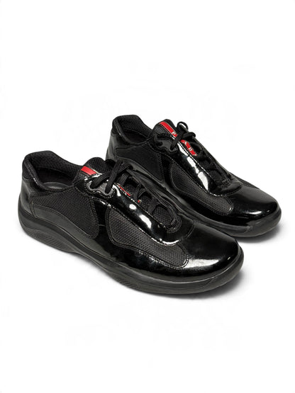 Prada Vintage America's Cup Black Patent Leather