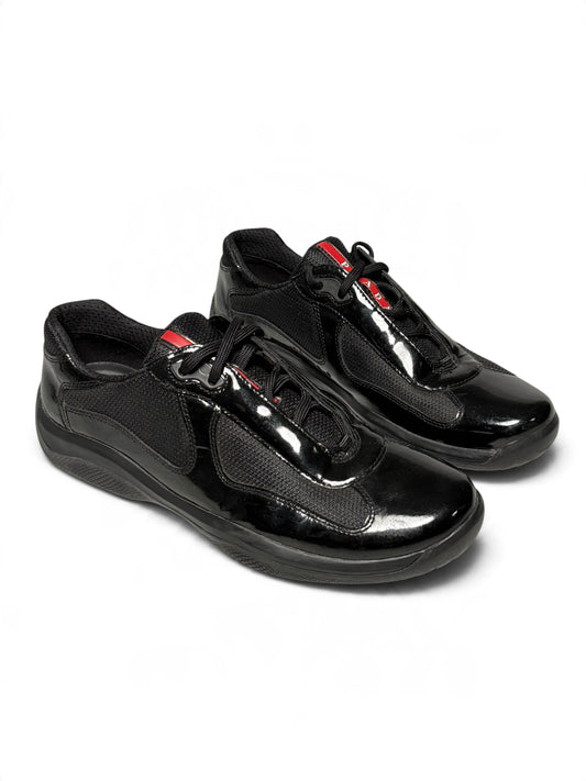 Prada Vintage America's Cup Black Patent Leather