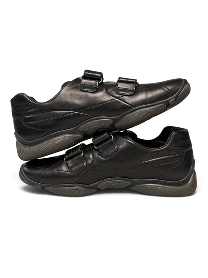Prada Sport Vintage Trainer Black Leather (44)