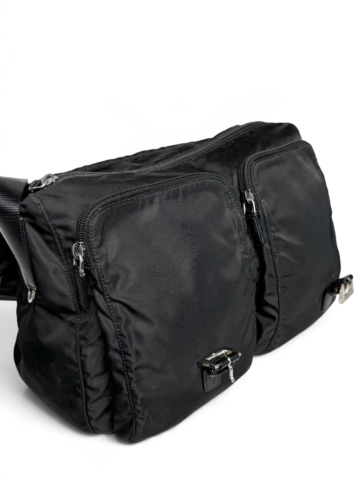 Prada Large Messenger Bag Nylon/Saffiano Leather