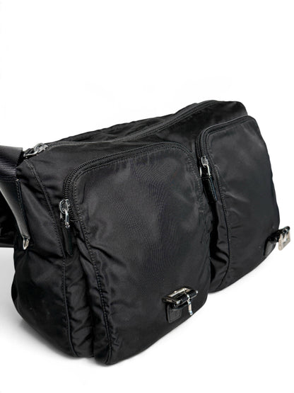 Prada Large Messenger Bag Nylon/Saffiano Leather