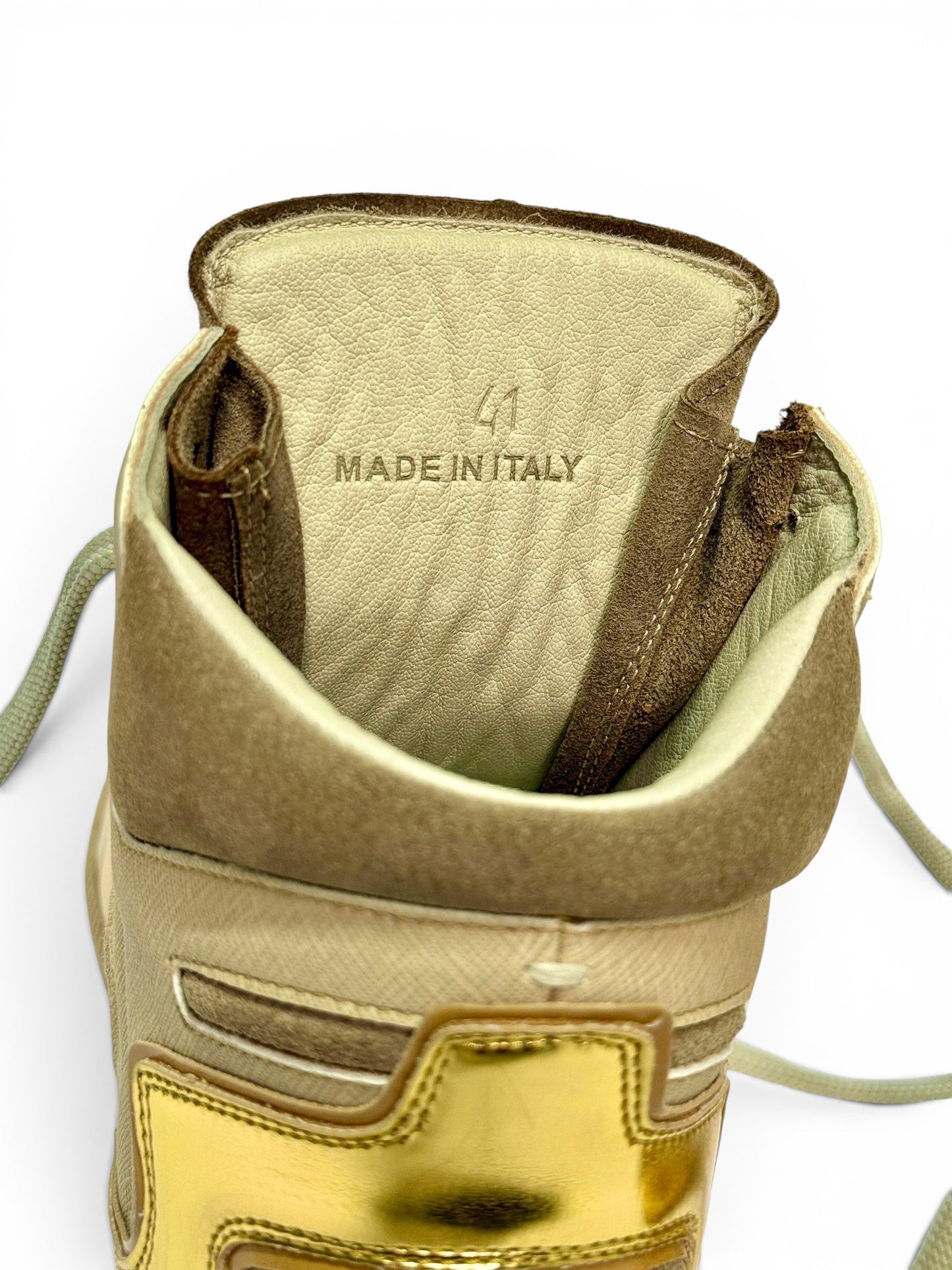 Maison Margiela 2012 Gold "Cadillac" Hightop (41)