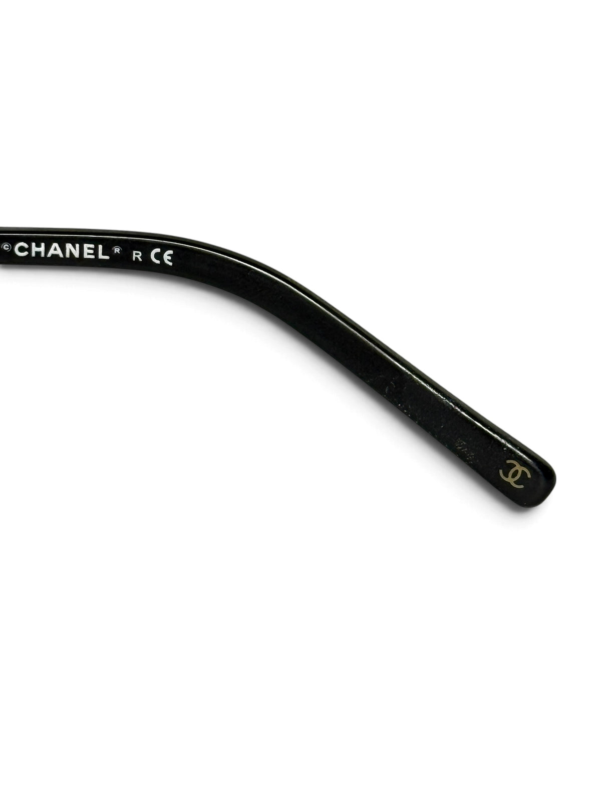 Chanel Collection Perle Shield Sunglasses Black