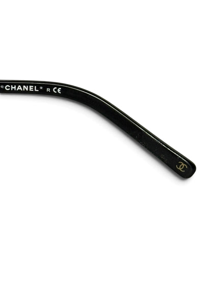 Chanel Collection Perle Shield Sunglasses Black
