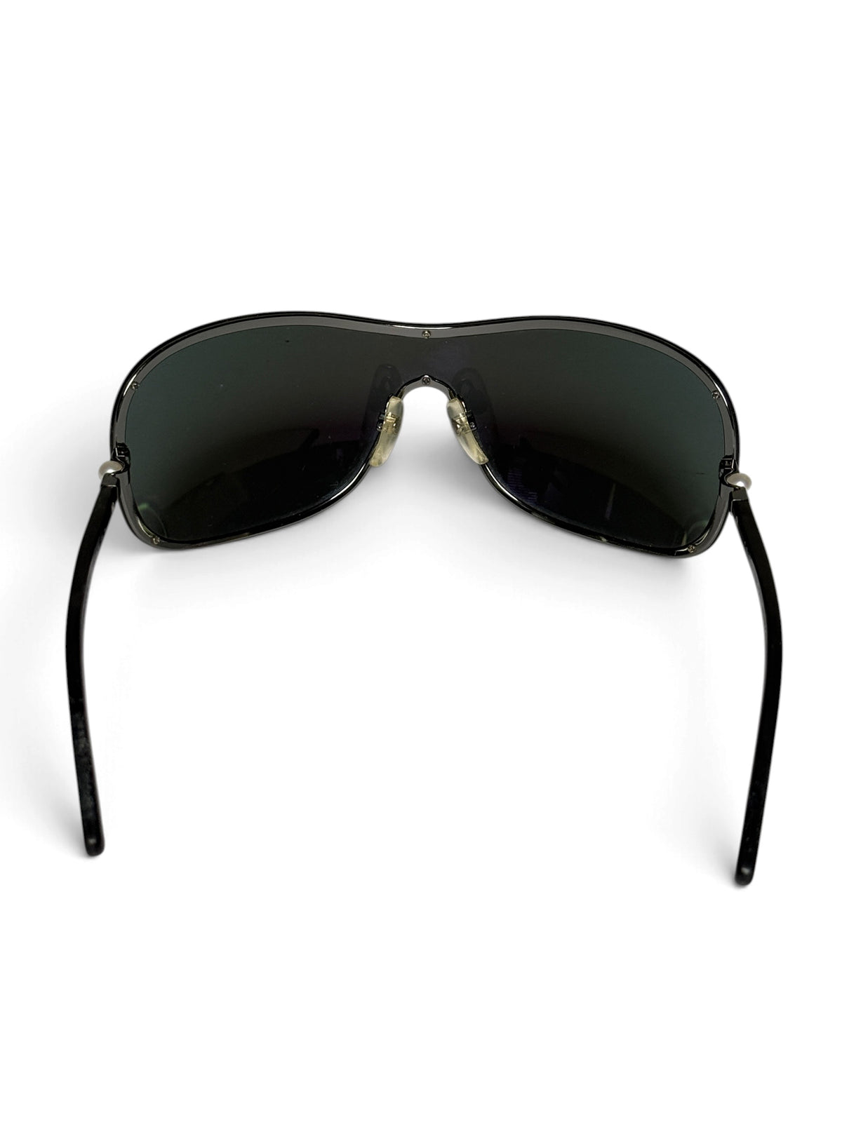 Chanel Collection Perle Shield Sunglasses Black