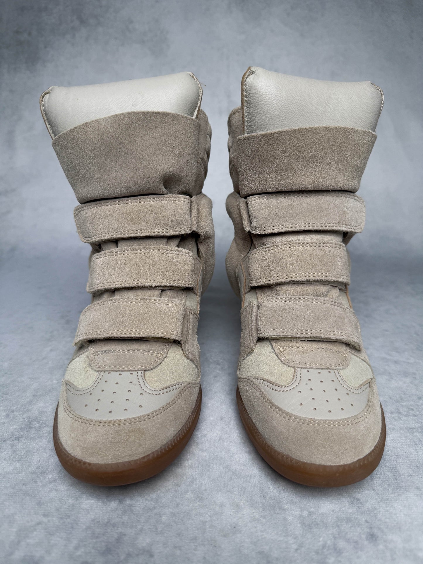Isabel Marant Bekett Wedge Sneaker Beige/White (37)