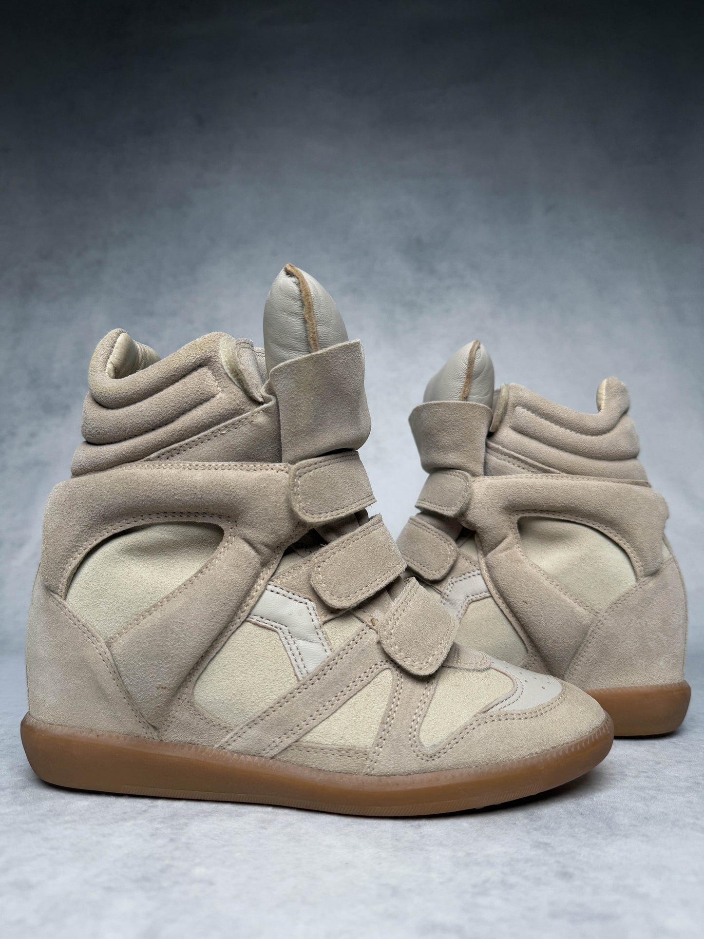 Isabel Marant Bekett Wedge Sneaker Beige/White (37)