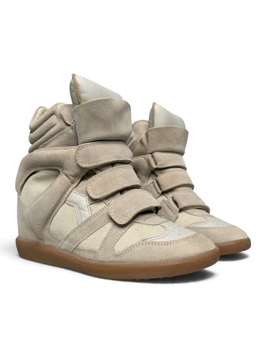 Isabel Marant Bekett Wedge Sneaker Beige