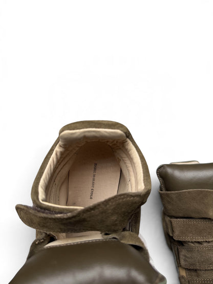 Isabel Marant Bekett Wedge Sneaker Khaki