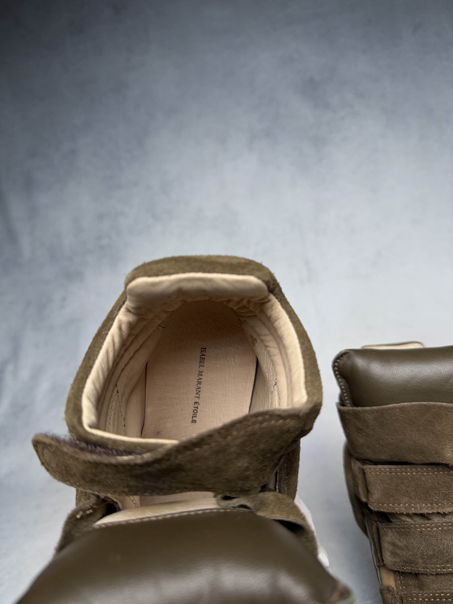 Isabel Marant Bekett Wedge Sneaker Khaki (37)