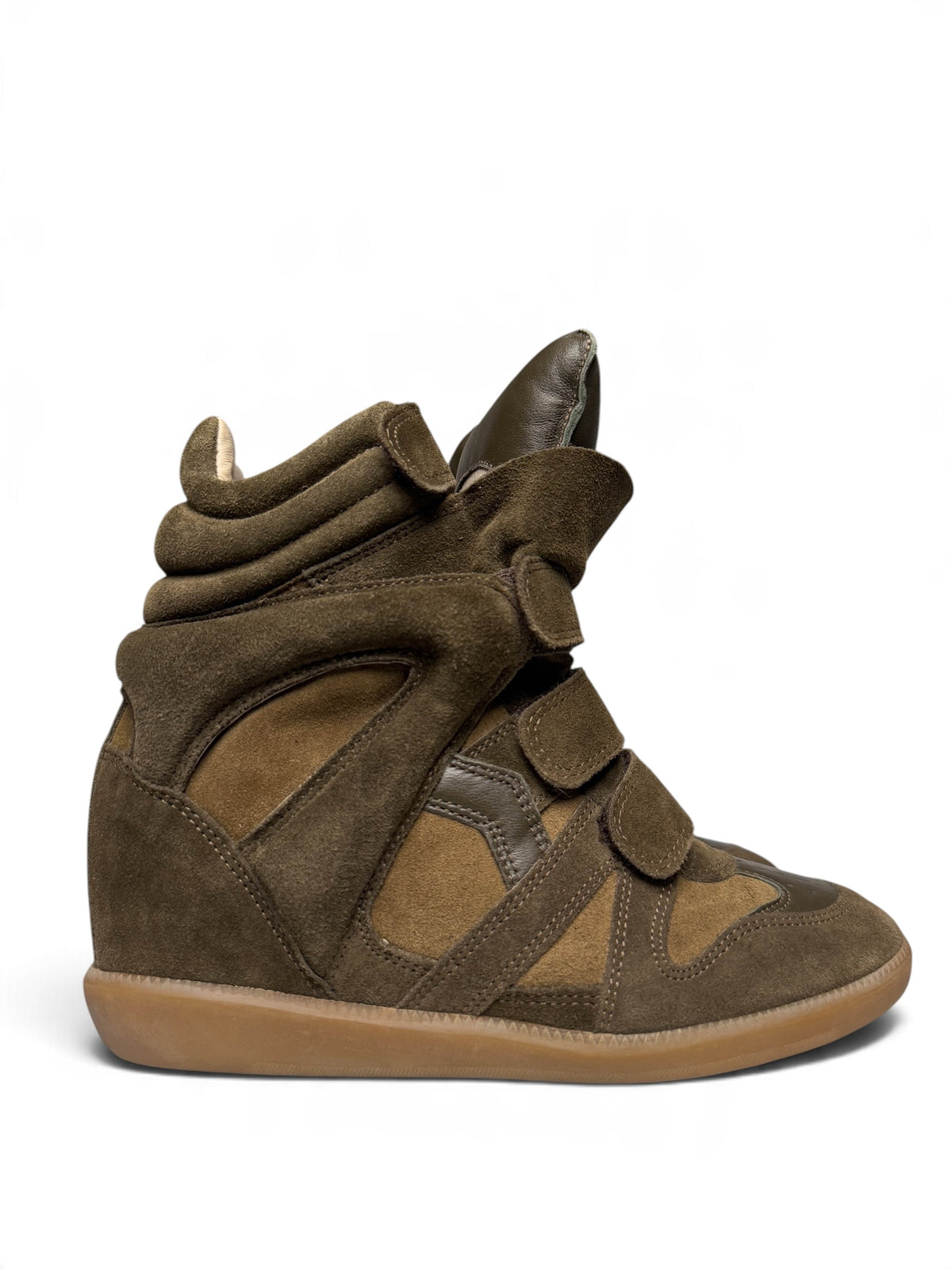 Isabel Marant Bekett Wedge Sneaker Khaki