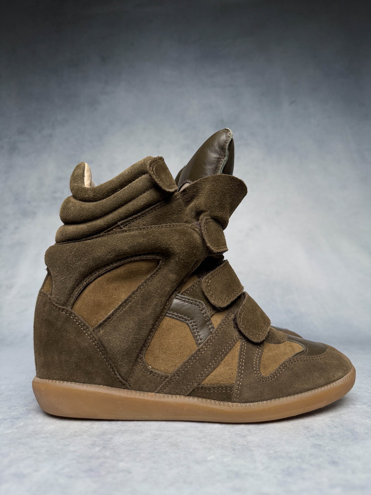 Isabel Marant Bekett Wedge Sneaker Khaki (37)