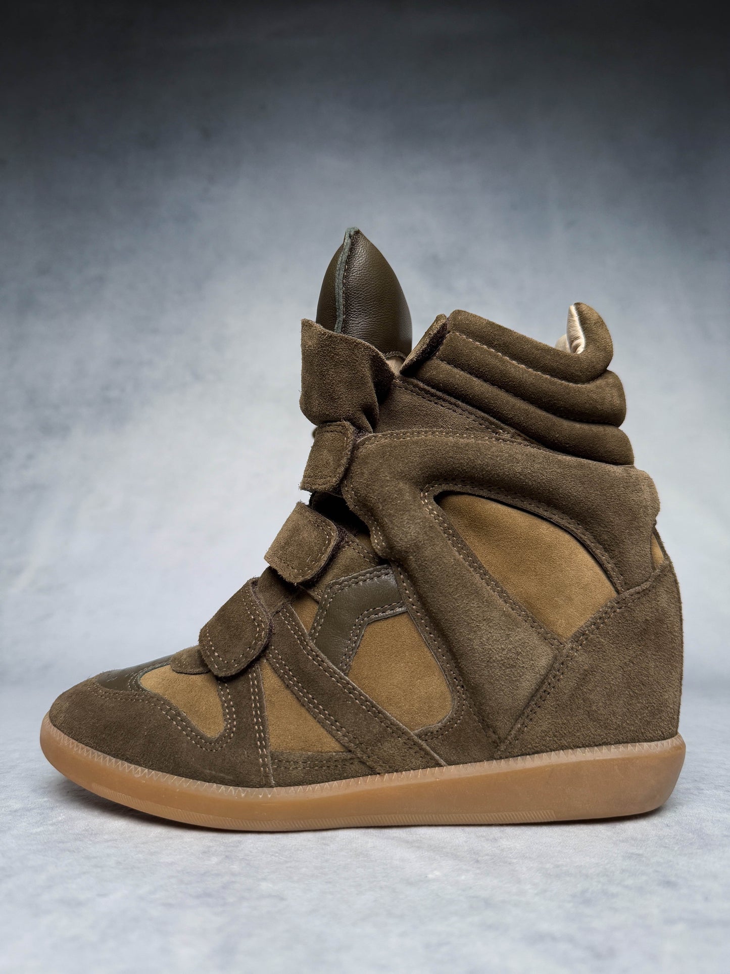 Isabel Marant Bekett Wedge Sneaker Khaki (37)
