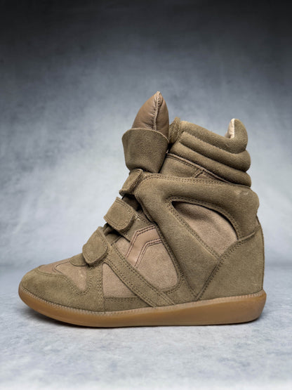 Isabel Marant Bekett Wedge Sneaker Taupe (37)