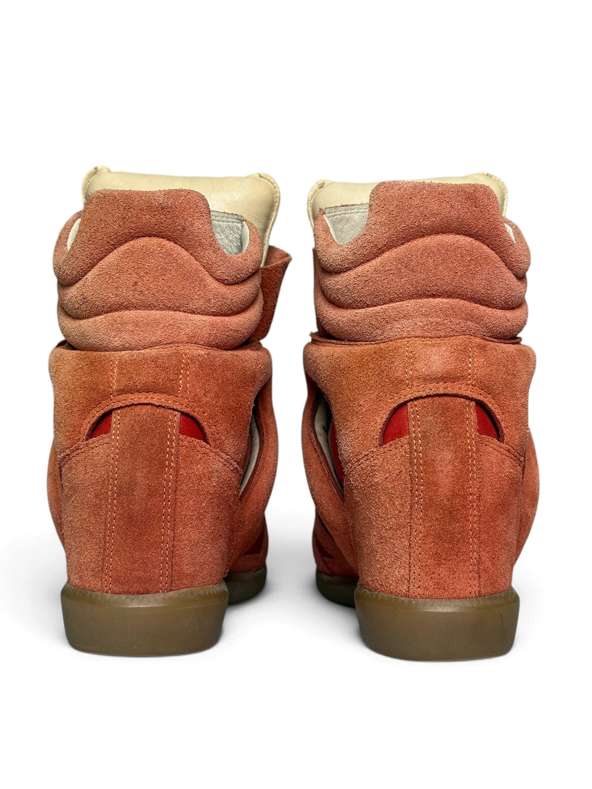 Isabel Marant Bekett Wedge Sneaker Coral