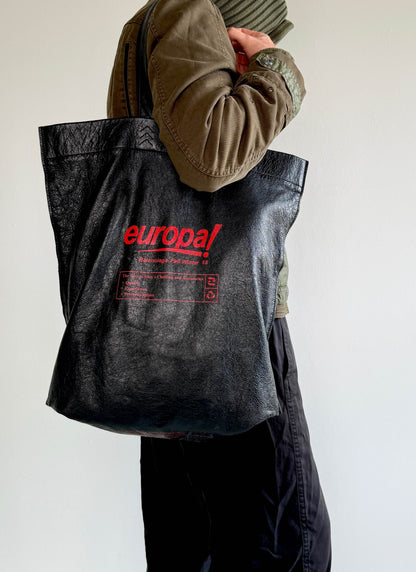 Balenciaga FW2018 "Europa!" Large Leather Shopper