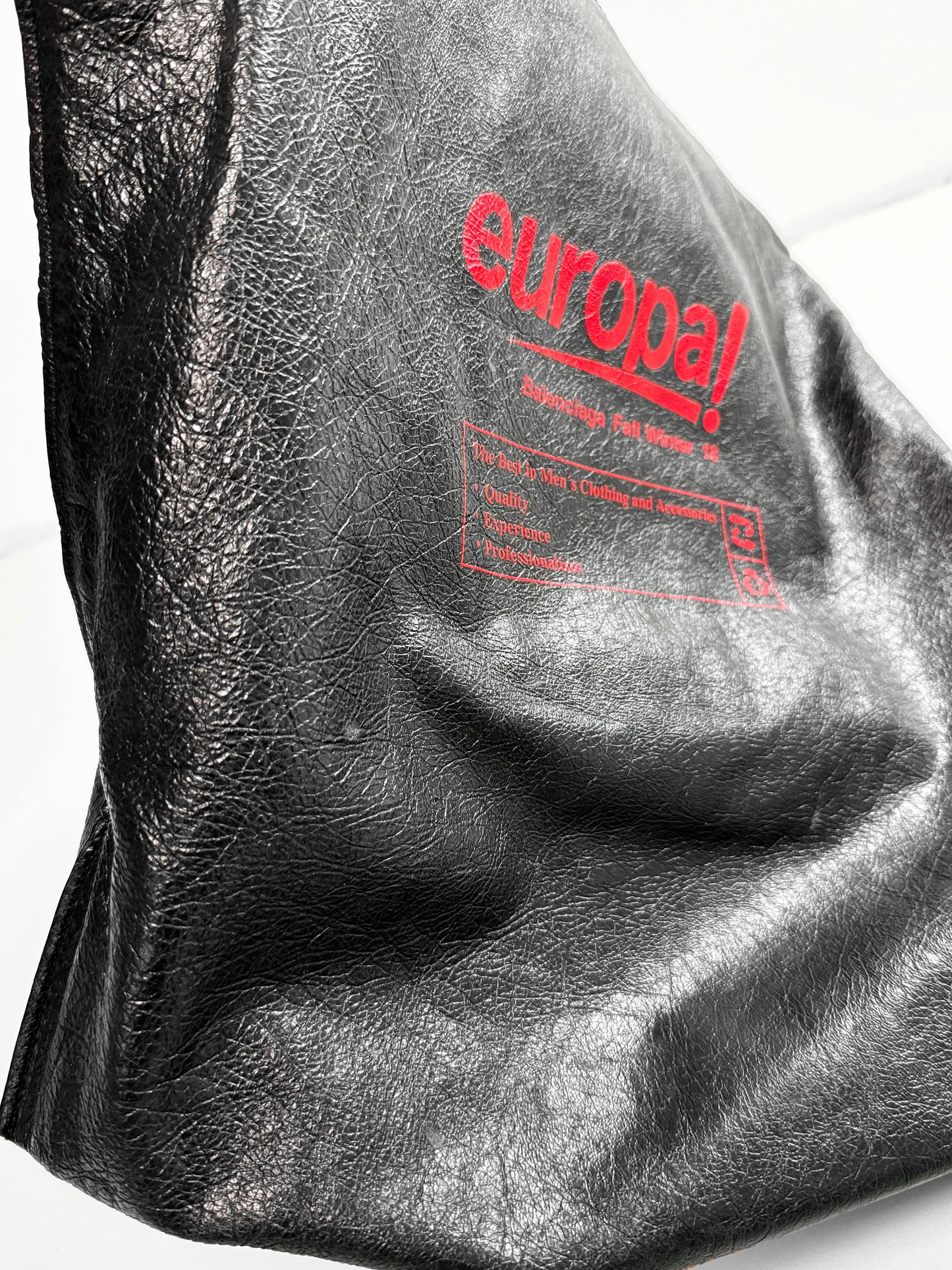 Balenciaga FW2018 "Europa!" Large Leather Shopper