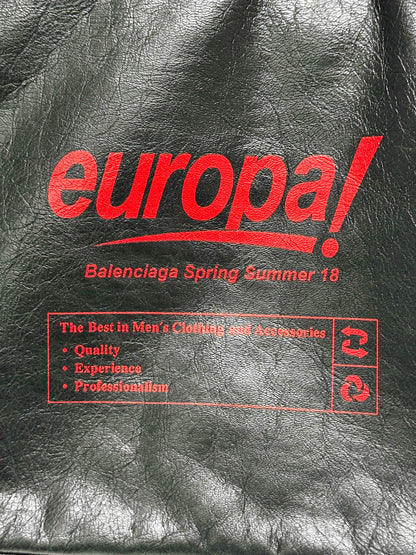Balenciaga SS2018 "Europa!" Leather Pouch