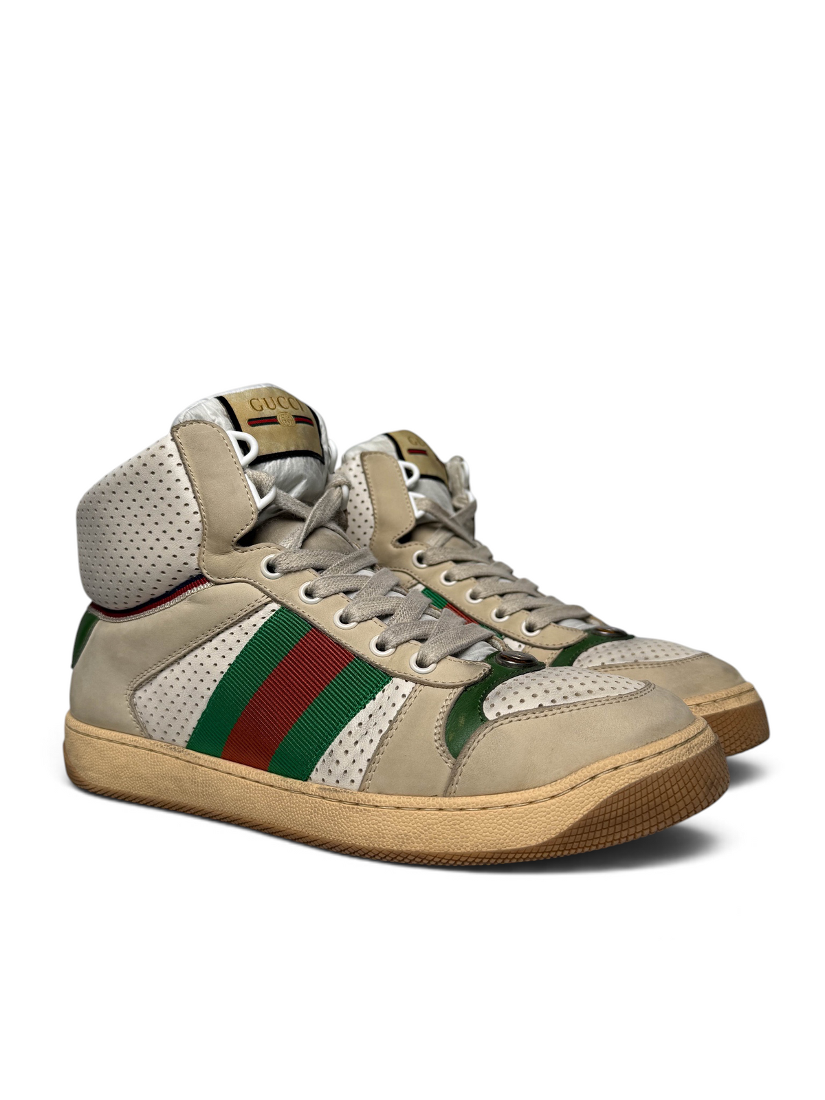 Gucci Screener High-Top Distressed (38.5)