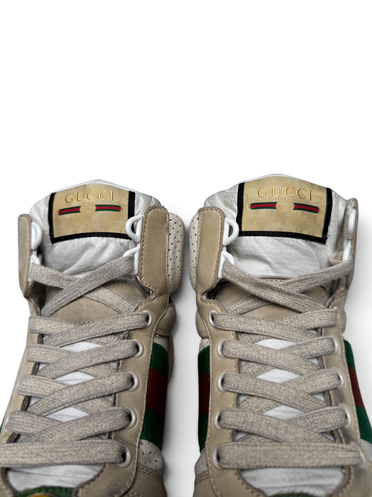 Gucci Screener High-Top Distressed (38.5)