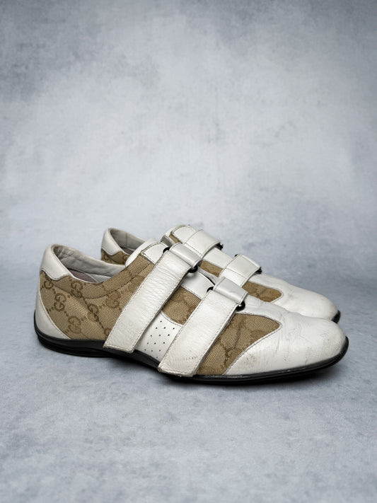 Gucci Vintage Monogram Sneaker Leather/Canvas White (37.5)