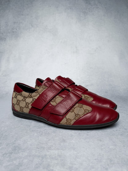 Gucci Vintage Monogram Sneaker Leather/Canvas Red (41.5)