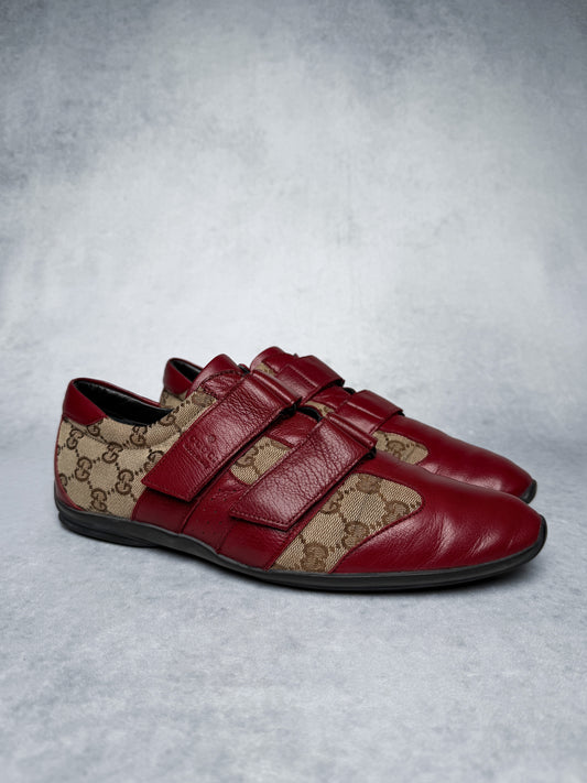 Gucci Vintage Monogram Sneaker Leather/Canvas Red (41.5)