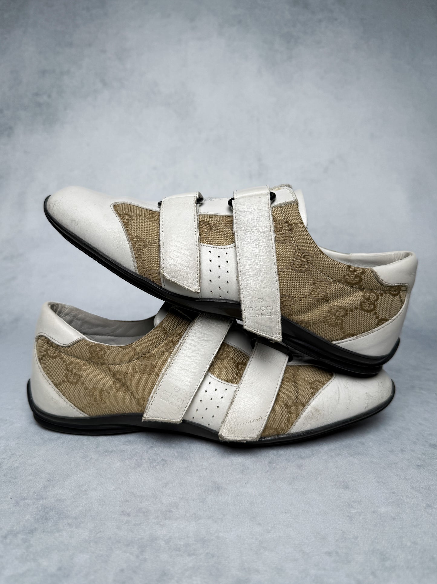 Gucci Vintage Monogram Sneaker Leather/Canvas White (37.5)