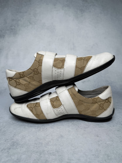 Gucci Vintage Monogram Sneaker Leather/Canvas White (37.5)