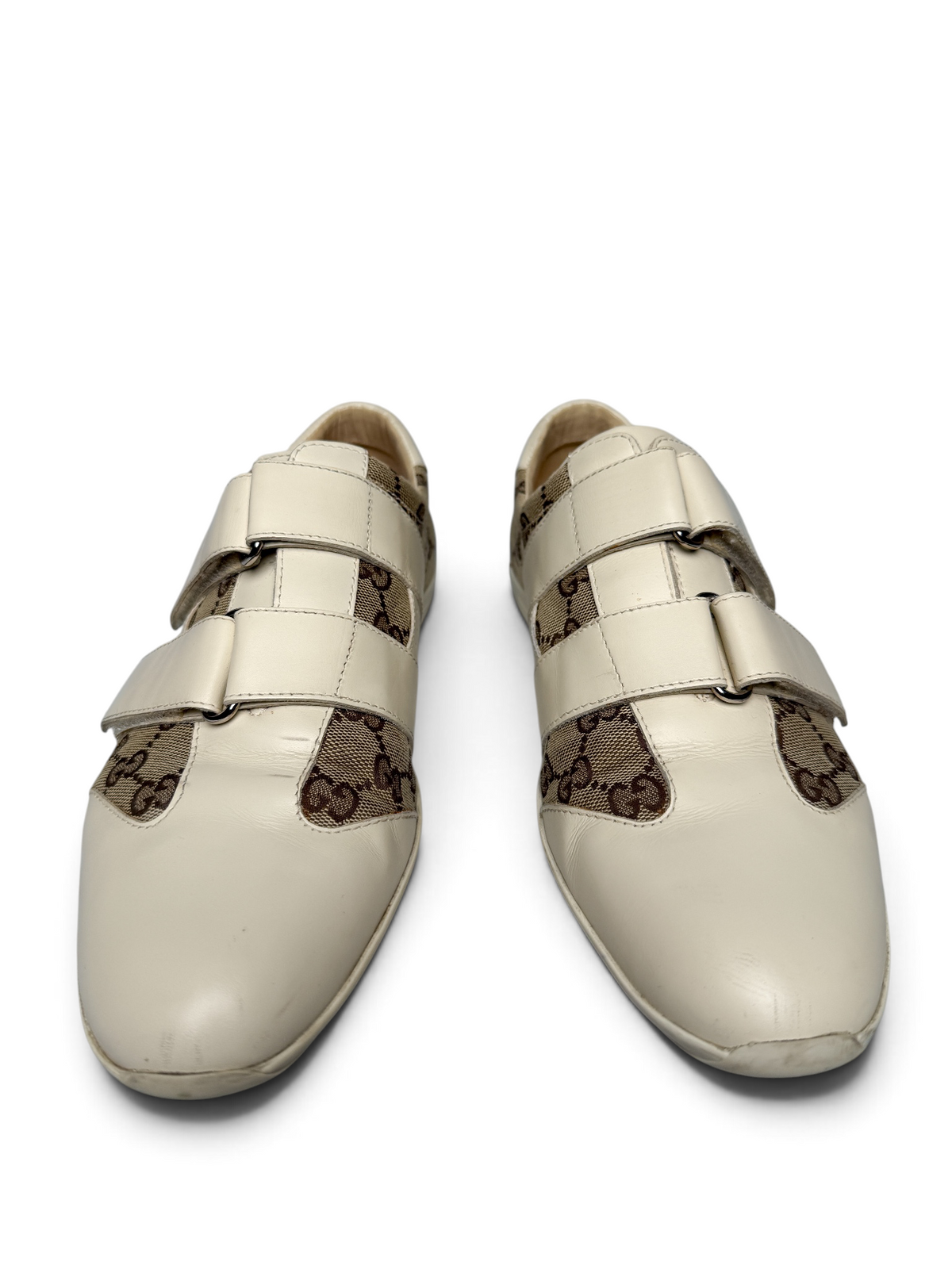 Gucci Vintage Monogram Sneaker Leather/Canvas Beige and Brown (42)