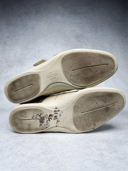 Gucci Vintage Monogram Sneaker Leather/Canvas Beige and Brown (41)