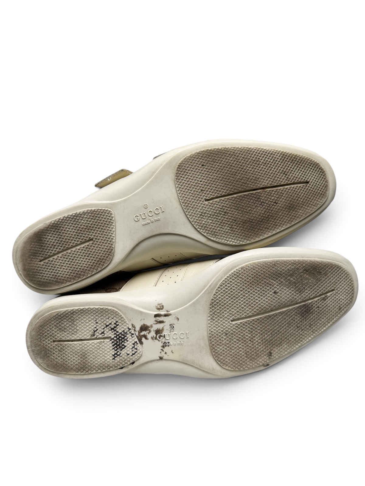 Gucci Vintage Monogram Sneaker Leather/Canvas Beige and Brown (42)
