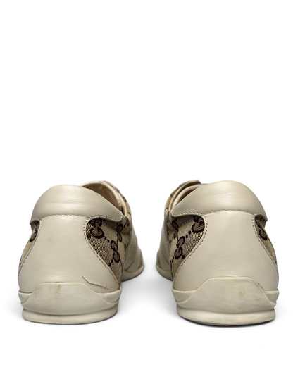 Gucci Vintage Monogram Sneaker Leather/Canvas Beige and Brown (42)