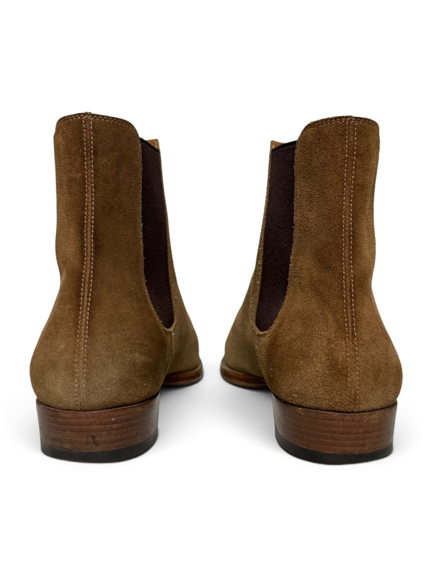 Saint Laurent Wyatt Chelsea Boots Brown Suede (43.5)