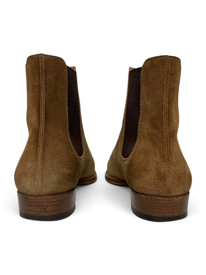 Saint Laurent Wyatt Chelsea Boots Brown Suede (43.5)