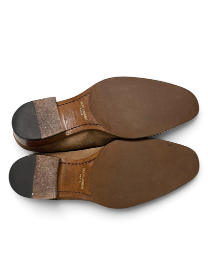 Saint Laurent Wyatt Chelsea Boots Brown Suede (43.5)