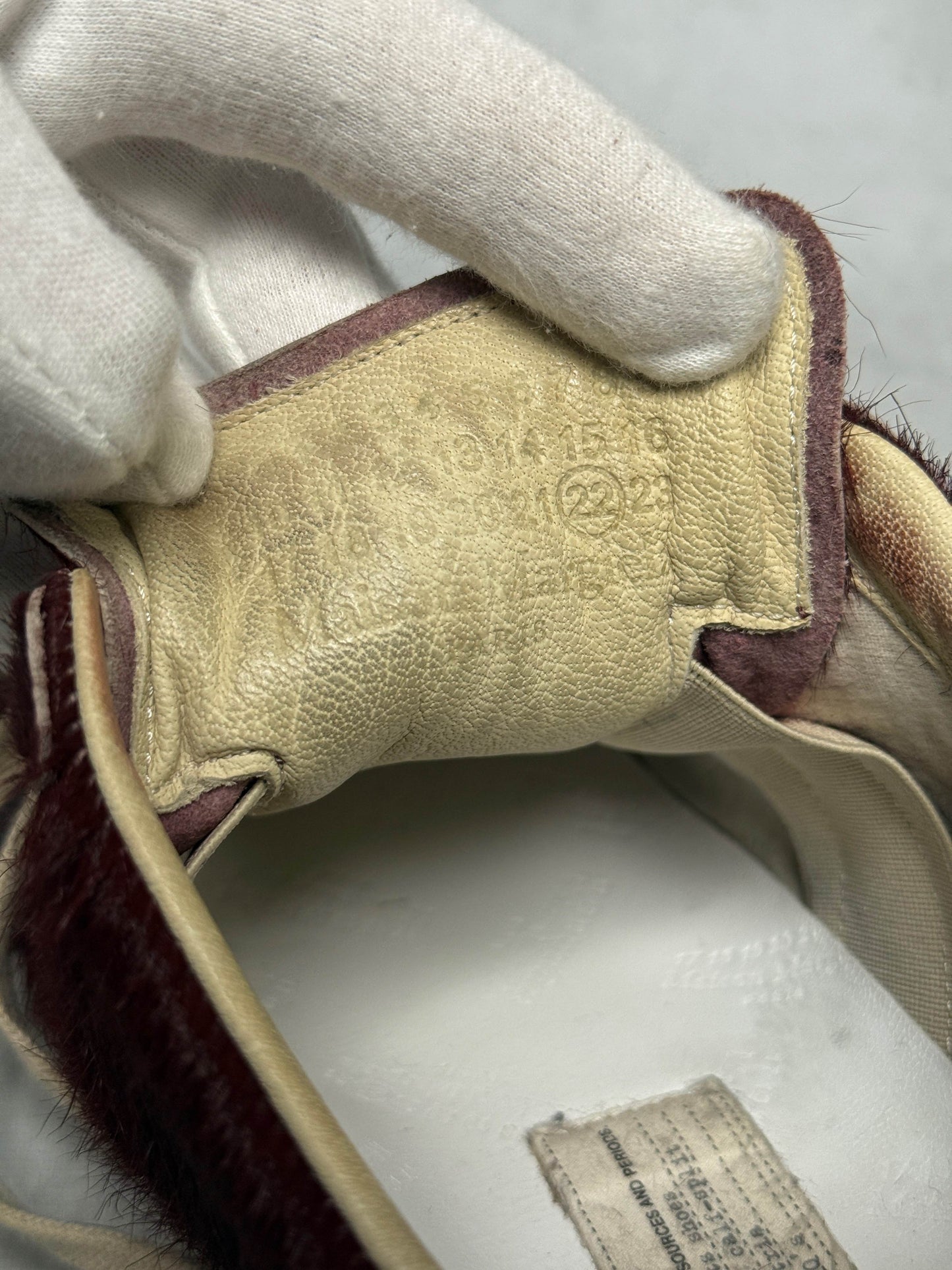 Maison Margiela Replica Low Pony Hair Burgundy (40)