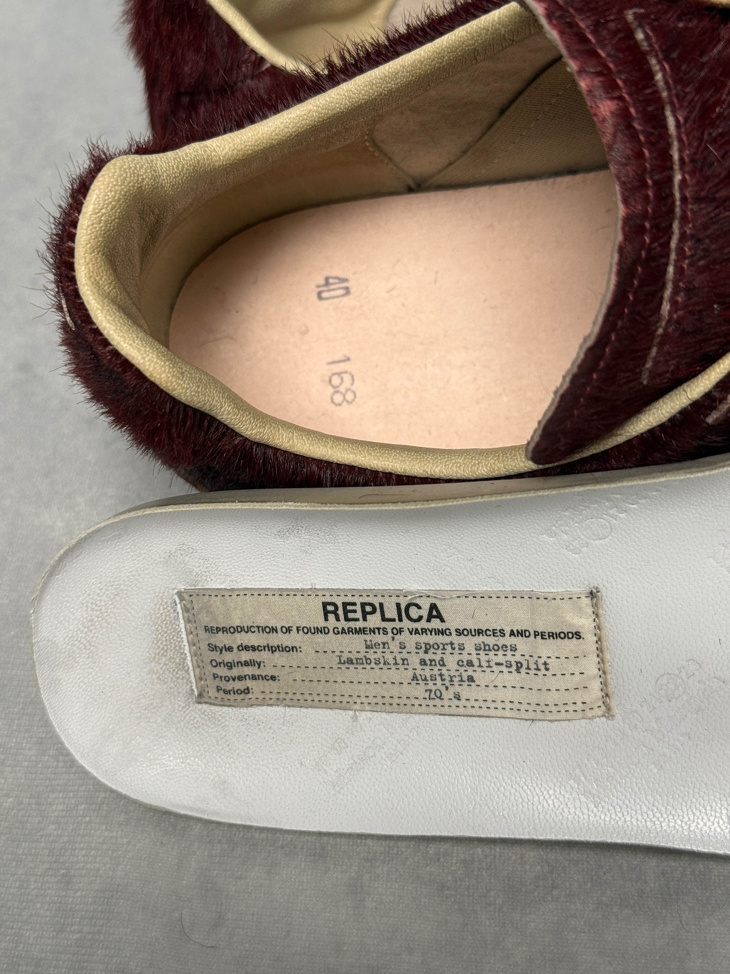 Maison Margiela Replica Low Pony Hair Burgundy (40)