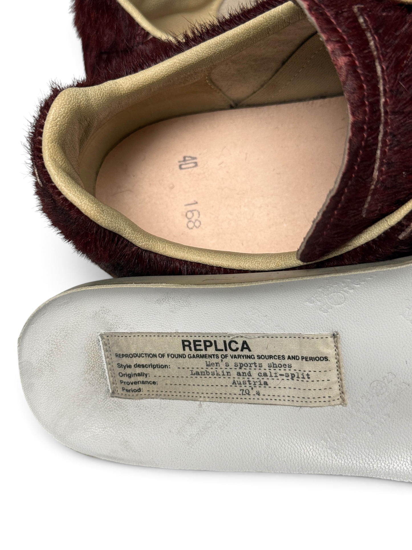 Maison Margiela Sample Pony Hair Burgundy GAT (40)