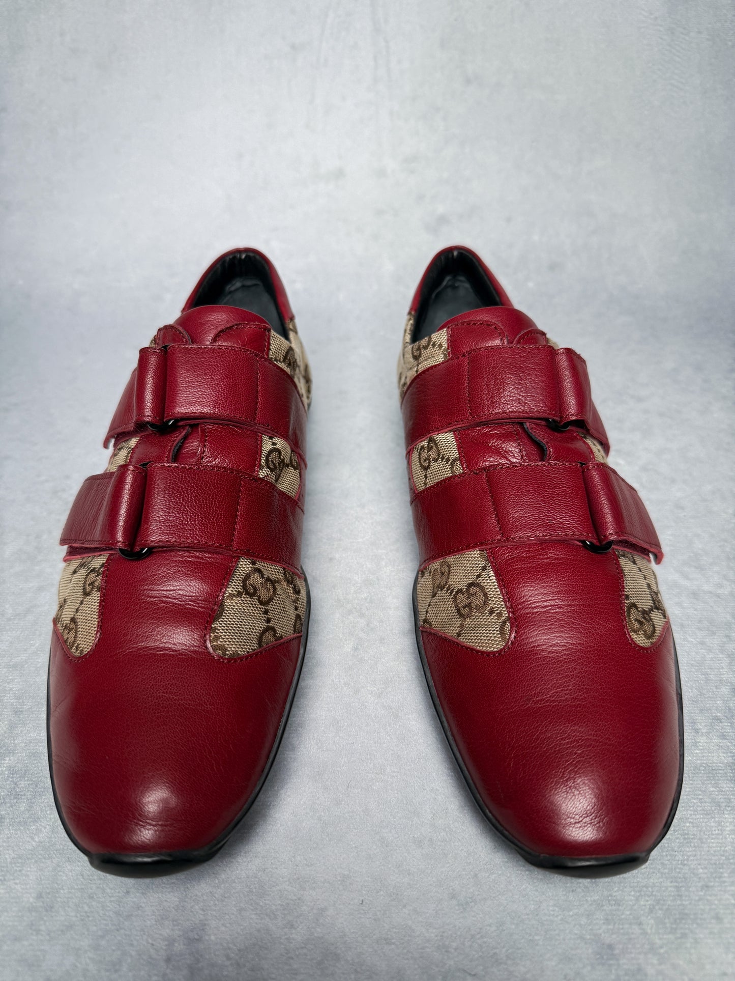 Gucci Vintage Monogram Sneaker Leather/Canvas Red (41.5)