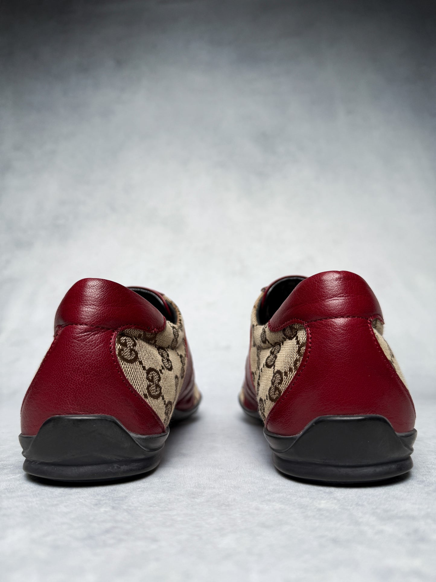 Gucci Vintage Monogram Sneaker Leather/Canvas Red (41.5)
