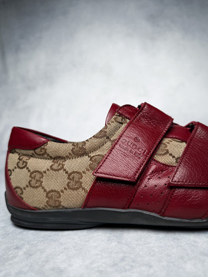Gucci Vintage Monogram Sneaker Leather/Canvas Red (41.5)