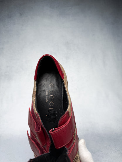 Gucci Vintage Monogram Sneaker Leather/Canvas Red (41.5)