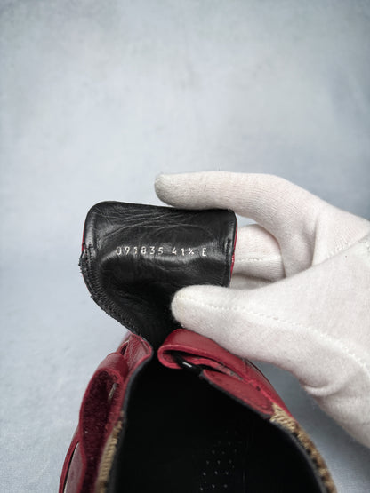 Gucci Vintage Monogram Sneaker Leather/Canvas Red (41.5)