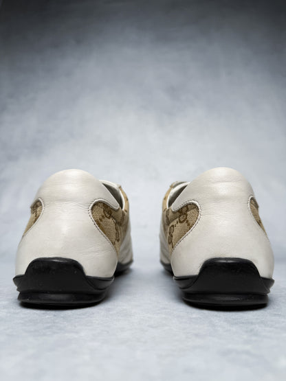 Gucci Vintage Monogram Sneaker Leather/Canvas White (37.5)
