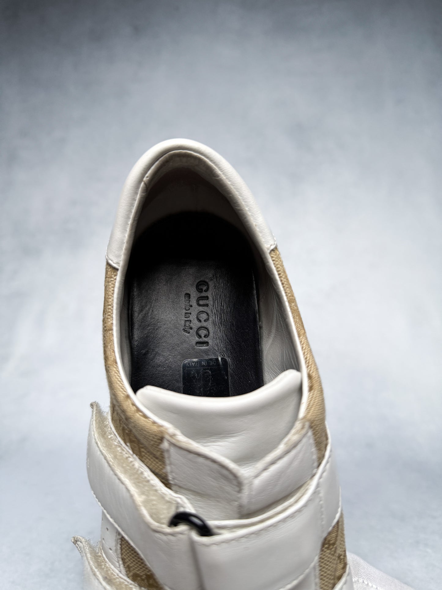 Gucci Vintage Monogram Sneaker Leather/Canvas White (37.5)
