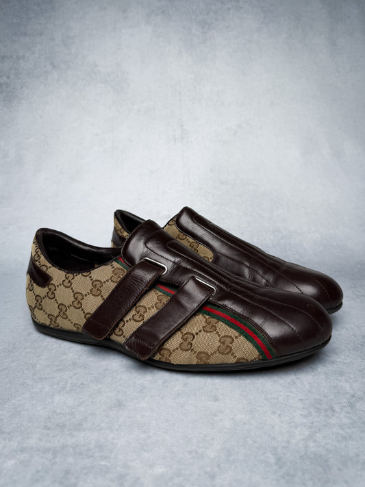 Gucci Vintage Monogram Sneaker Leather/Canvas Brown (45)